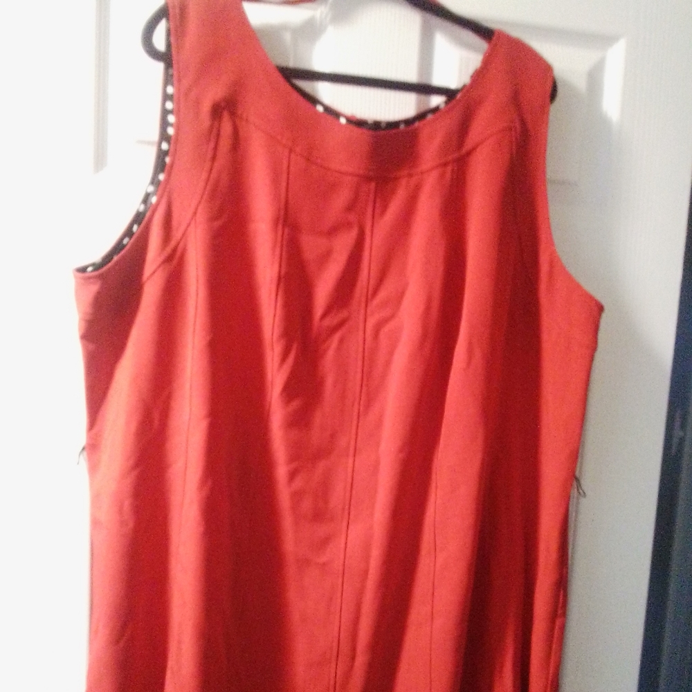 Red Dress No Sleeves